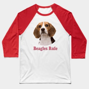 Beagles Rule Baseball T-Shirt